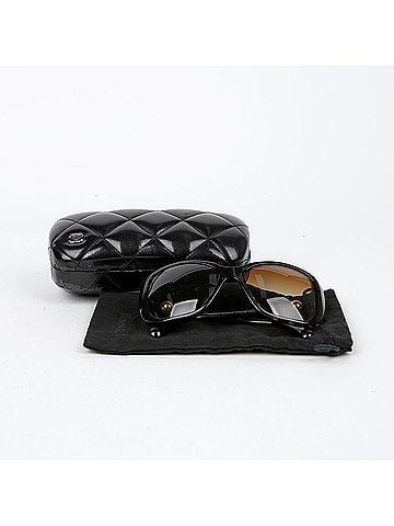 Chanel Pearl Logo Sunglasses (view 1)