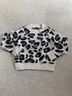 Aqua Animal Print Multi Color Pullover Sweater Size M - photo 3