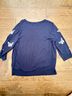 Talbots Solid Blue White Pullover Sweater Size 2X - photo 5