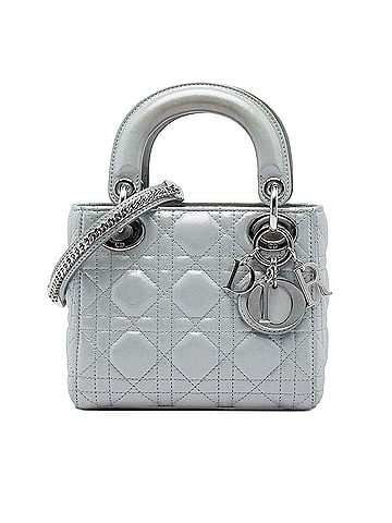 Dior Mini Iridescent Lambskin Cannage Lady Dior (view 1)