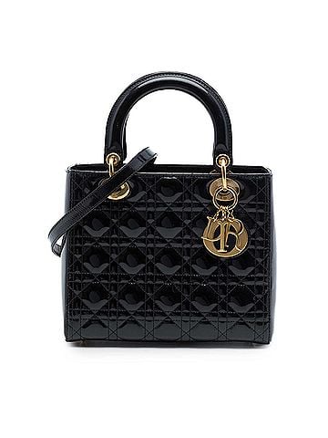 Dior Medium Patent Cannage Lady Dior (view 1)