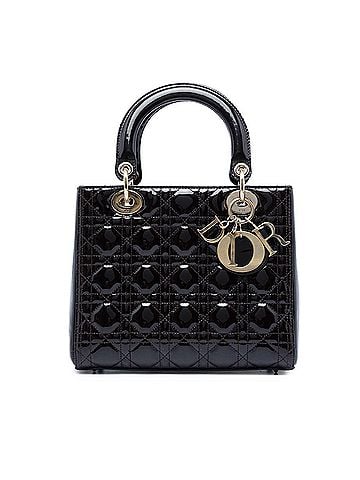 Dior Medium Patent Cannage Lady Dior (view 1)