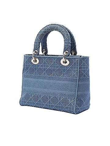 Dior Medium Canvas Cannage Lady D Lite (view 2)