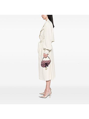 Dior Mini Oblique Canvas Saddle Bag (view 2)