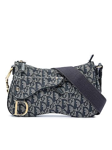 Dior Diorissimo Trotter Canvas Double Saddle Crossbody (view 1)