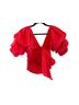 Vestique 100% Polyester Red Short Sleeve Blouse Size S - photo 2