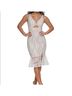 Guess White Tan Cocktail Dress Size 14 - photo 9