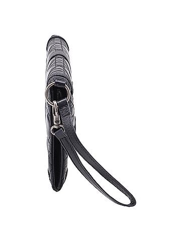 Christian Dior Dior Lady Dragonne Cannage Clutch Bag in Black Leather  (view 2)
