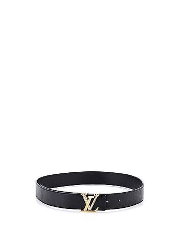 Louis Vuitton LV Initiales Belt Leather with Metal and Crystals Thin (view 2)