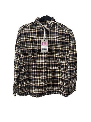 Everlane The Boxy Flannel Shirt Long Sleeve Button-Down Shirt (view 1)
