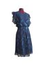 BCBGMAXAZRIA 100% Polyester Floral Blue Multi Color Cocktail Dress Size 4 - photo 1