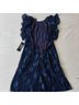 BCBGMAXAZRIA 100% Polyester Floral Blue Multi Color Cocktail Dress Size 4 - photo 5