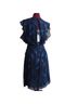 BCBGMAXAZRIA 100% Polyester Floral Blue Multi Color Cocktail Dress Size 4 - photo 2