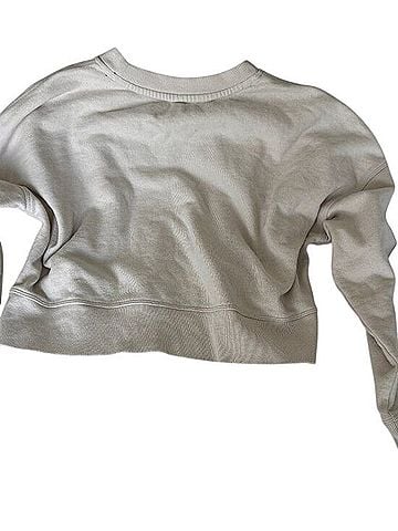 Calvin Klein Performance Cropped Logo Sweatshirt Pullover Sweater (view 2)