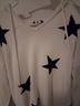 Rachel Zoe 100% Cotton Stars White Black Pullover Hoodie Size M - photo 4