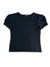 Tildon Black Short Sleeve Top Size M - photo 1