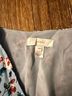 Scripted Floral Blue Long Sleeve Blouse Size M - photo 3