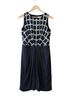 Michael Kors 100% Polyester Graphic White Green Blue Casual Dress Size 2 - photo 1