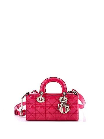 Christian Dior Lady D-Joy Bag Cannage Quilt Patent Small (view 1)
