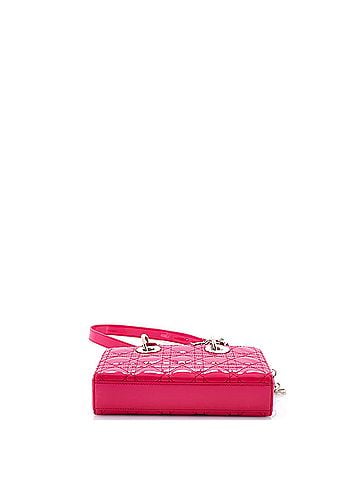 Christian Dior Lady D-Joy Bag Cannage Quilt Patent Small (view 2)