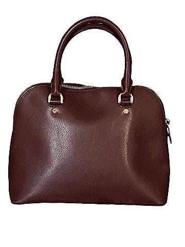 Michael Kors Dome Leather Satchel (view 2)