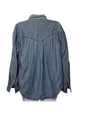 Sundance Charlotte Chambray Denim Shirt Long Sleeve Button-Down Shirt (view 2)