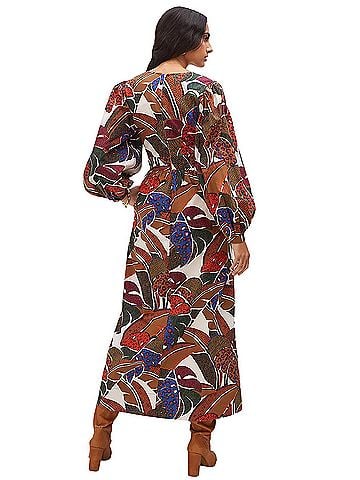 FARM Rio for Anthropologie Deep V-Neck Maxi Cocktail Dress (view 2)