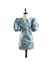 Sister Jane 100% Polyester Floral Blue Cocktail Dress Size M - photo 2