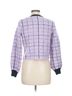 Express Checkered-gingham Purple Black Jacket Size M - photo 2