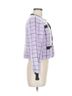 Express Checkered-gingham Purple Black Jacket Size M - photo 4