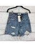 Impressions 100% Cotton Blue Denim Shorts Size S - photo 3
