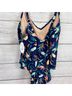 MYNAH Floral Blue One Piece Swimsuit Size 24 - photo 7