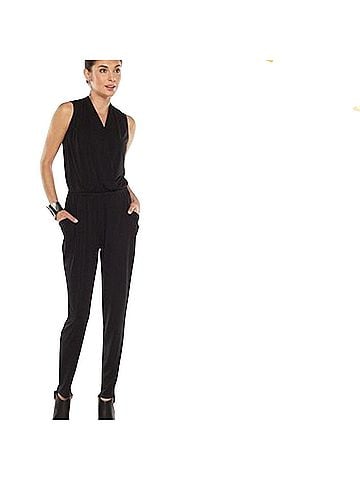 Apt. 9 CREPE DRAPE FRONT Jumpsuit (view 1)
