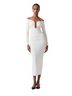 Carolina Herrera 100% Elastane White Ivory Cocktail Dress Size M - photo 1