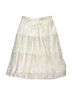 See By Chloé 100% Polyester 100% Viscose Floral White Formal Skirt Size 12 - photo 1