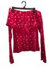 SKIMS Print Red Long Sleeve Top Size L - photo 1