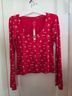 SKIMS Print Red Long Sleeve Top Size L - photo 3