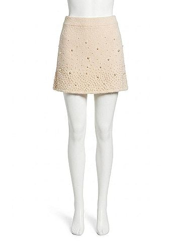 Astr Joly Pearl Skirt in Blush (view 1)