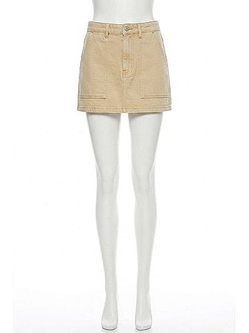 Pistola Kayla Mini Skirt in Canoe (view 1)