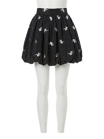 Hunter Bell Angelina Mini Skirt in Onyx (view 1)