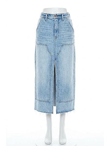 Pistola Alice High Rise Midi Skirt in Coastal (view 1)