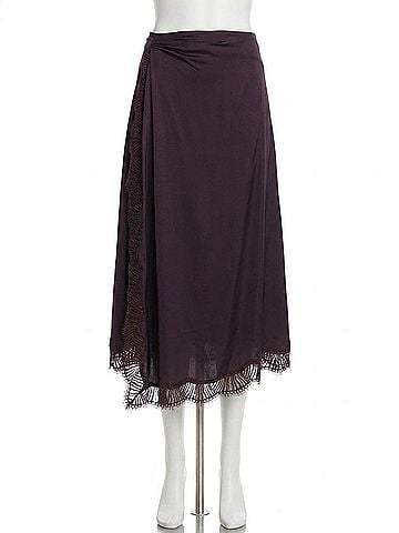 A.L.C. Bella Skirt in Deep Plum (view 1)