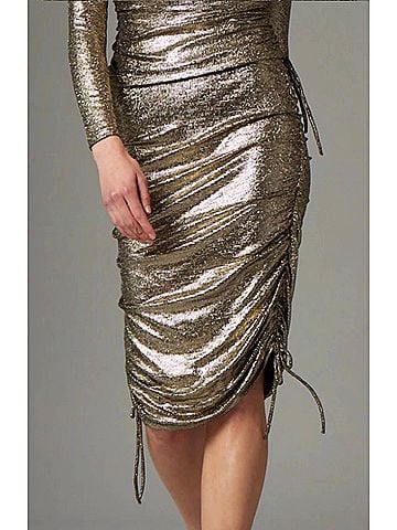 Gilner Farrar Alena Skirt in Gold (view 2)