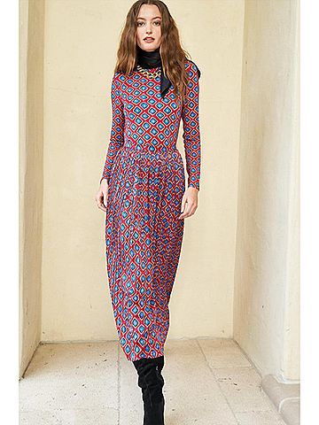 Hunter Bell Piper Midi Skirt in Red (view 2)