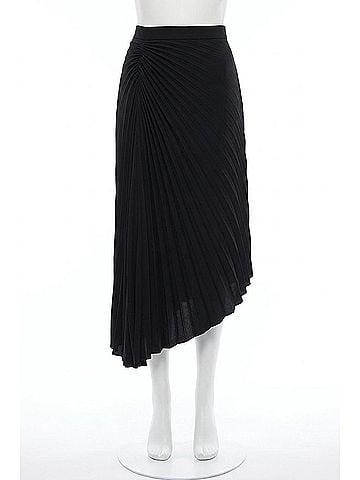 A.L.C. Tracy Midi Skirt in Black Twill (view 1)
