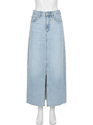 Pistola Raye Low Slung Maxi Skirt in Jardin (view 1)