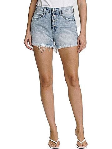 Pistola Nova High Rise Cutoff Jean Shorts in Adams (view 2)