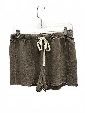 James Perse Women's High-Waist Shorts in Brown (view 2)
