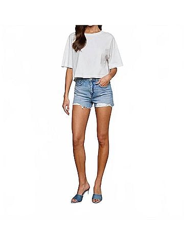 L'Agence Clark High Rise Shorts in Galveston (view 2)