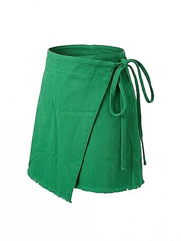 ee:some Women's Urban Edge Mineral Wrap Skort in Green (view 1)